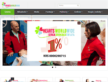 Tablet Screenshot of heartsworldwide.org